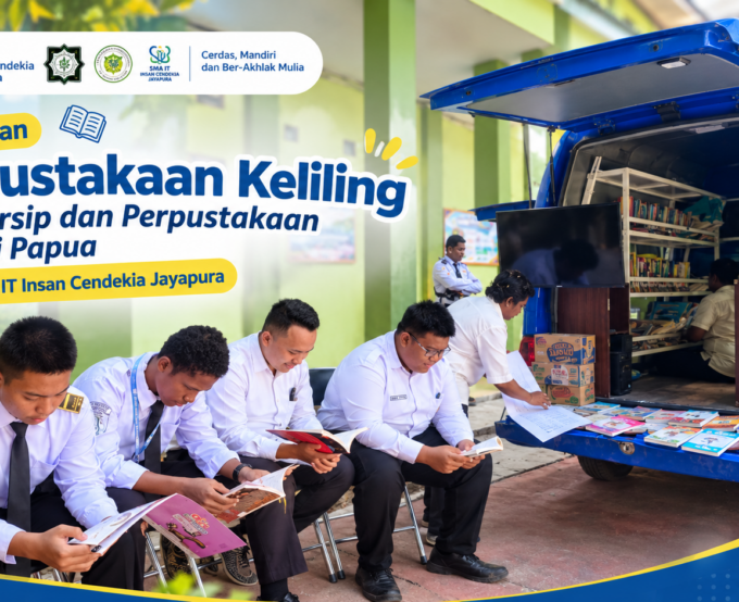 Tumbuhkan Budaya Literasi, SMA IT Insan Cendekia Jayapura Sambut Layanan Perpustakaan Keliling