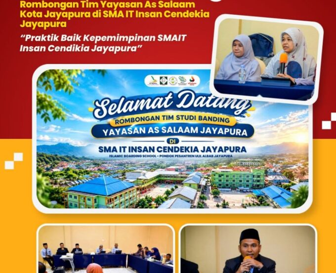 Perkuat Tata Kelola Pendidikan, SMA IT Insan Cendekia Jayapura Terima Kunjungan Studi Banding Yayasan As Salam