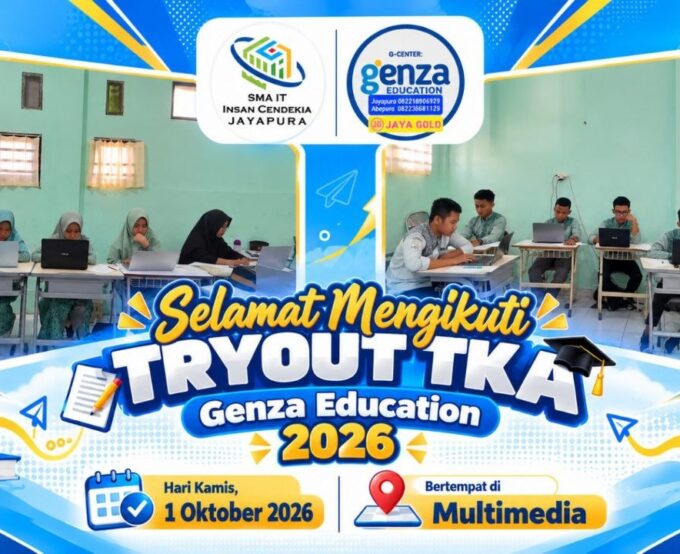 Persiapkan Diri Hadapi TKA 2026, Murid SMAIT Insan Cendekia Jayapura Ikuti Try Out Bersama Genza Education